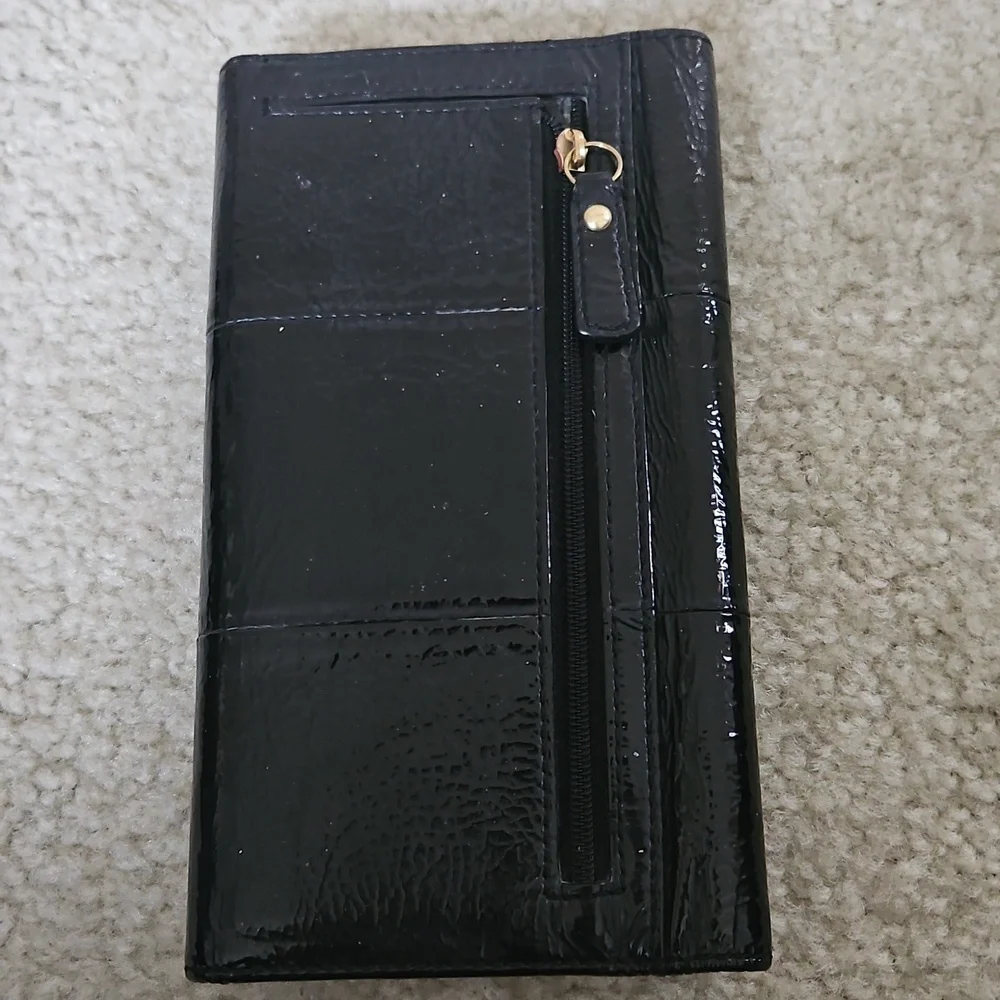 ☀️HP☀️Vintage Coach Patent Leather Checkbook Wallet - Picture 3 of 11